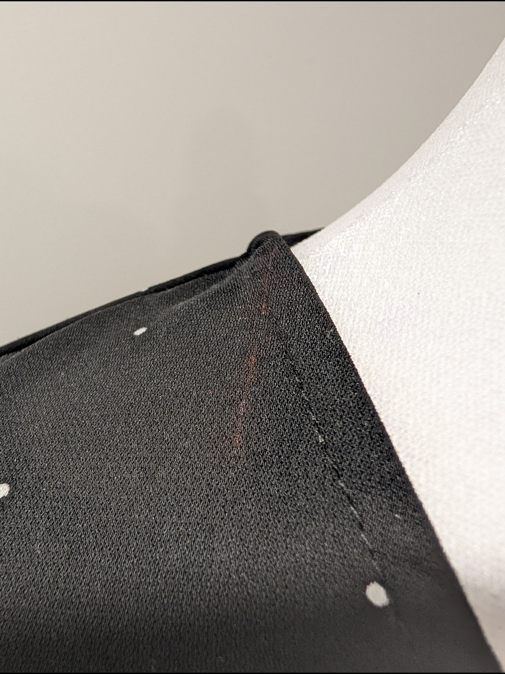 Dynamite Long Sleeve Mini Wrap Dress with Polka Dots - Black & White - Picture 14 of 14
